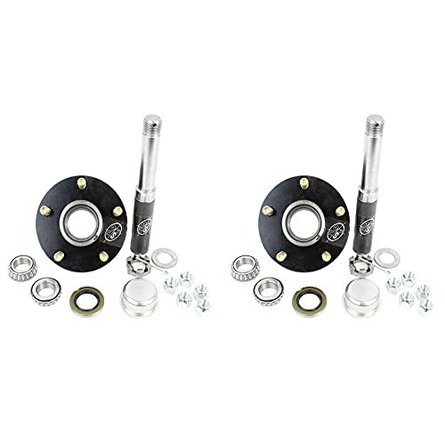 SOUTHWEST WHEEL 2Pack 2000 lbs Trailer Axle Spindle with 545 Bolt Circle Hub