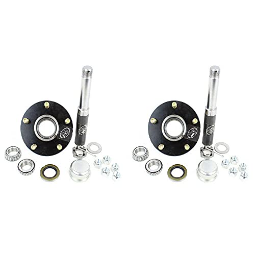 SOUTHWEST WHEEL 2Pack 2000 lbs Trailer Axle Spindle with 545 Bolt Circle Hub
