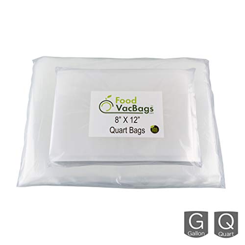 100 Vacuum Seal Storage Bags  50 Quart 8 X 12 50 Gallon 11 X 16  Foodsaver Compatible Universal Design  Sous Vide Heavy Duty Pre-Cut Bags