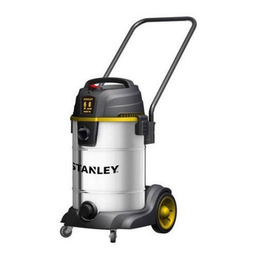 Stanley SL18402-8B 60 Peak HP 8 Gallon SS Wet Dry Vac with Wheels Heavy Dolly