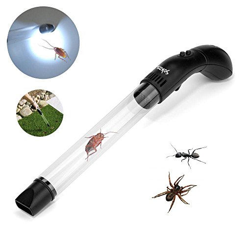 MARKIN Electronic Insects Suction Trap Tube Bugs Catcher Vacuum With LED Flashlight