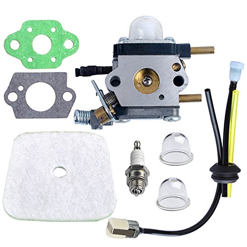 HIPA C1U-K54A Carburetor with Air Filter Repower Kit for 2-Cycle Mantis 7222 7222E 7222M 7225 7230 7234 7240 7920 7924 Tiller  Cultivator