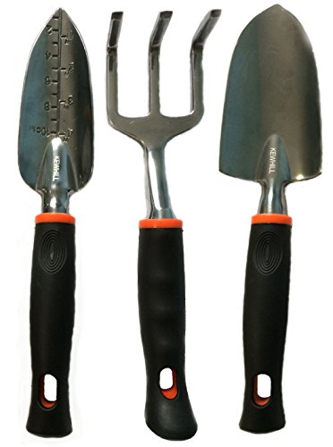 3-piece Garden Tool Set By Kewhill Gardening Tools Include Trowel Transplanter hand Shovel And Cultivator