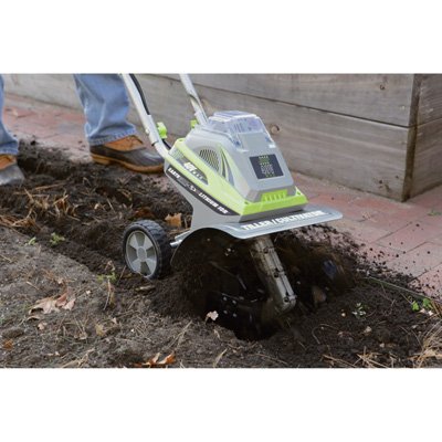Earthwise 11-inch 40-volt Lithium Ion Cordless Electric Tillercultivator Model Tc70040