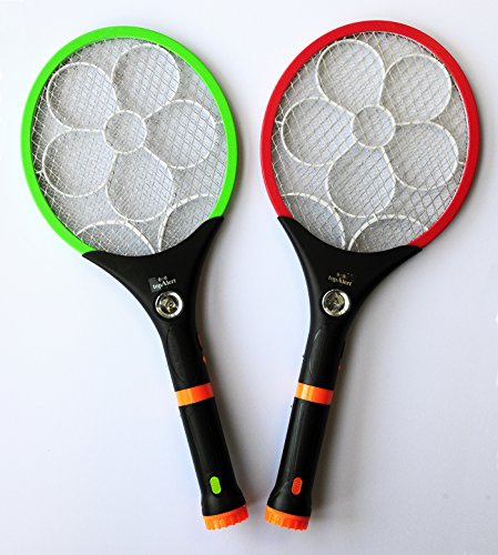 2 Pack Electric LED Bug Fly Mosquito Zapper Swatter Killer Control