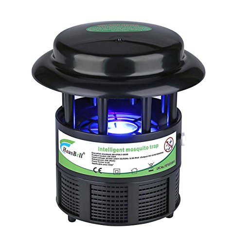 Hausbell Nontoxic Mosquito Trap Non-Chemical Flies Killer Mosquito Inhaler Auto On and Off With Light Sensor