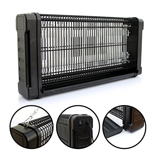 30 Watt Electronic Indoor Bug Killer - Flying Insect Mosquito Zapper with UV-A Light Attraction and Open Top Grid to Zap More Bugs