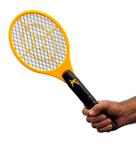 ELECTROZAP Electronic Bug Zapper Racket FLY SWATTER Zapper for Indoor and Outdoor summer fun