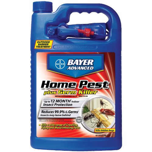 Bayer Advanced 700480 Home Pest Plus Germ Killer Indoor and Outdoor Insect Killer Ready-To-Use 1-Gallon
