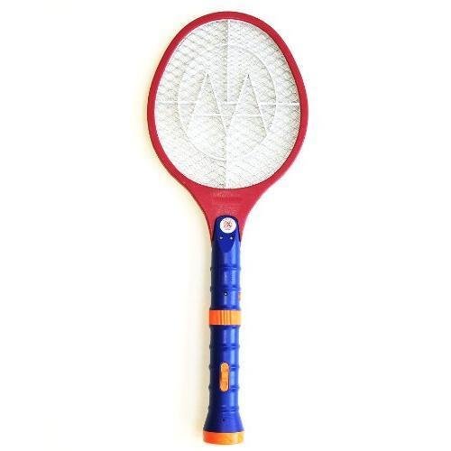 Dlux 2 In 1 Lightweight Led Flashlight Electric Bug Zapper Racket, Fly Swatter, Mosquito Zapper No Batteries Needed