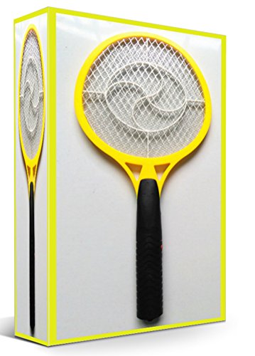 Eliminator Yellow Fly Mosquito Defense Swatter - 1 Pack - Electric Bug Zapper Fly Swatter Mosquito Wasp Fly Killer Zap Mosquito - Indoor and Outdoor Bug Pest Control