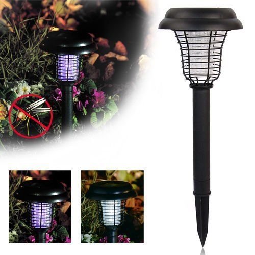 SmilingtreeSolar LED Lights UV Mosquito Bug Zapper Killer Lawn Lamp For Outdoor Garden Yard