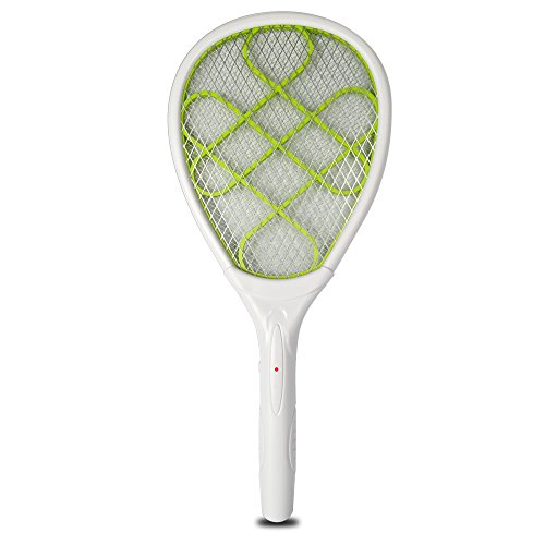 YT Indoor OutDoor Bug Zapper Mosquito Swatter RacketWhite