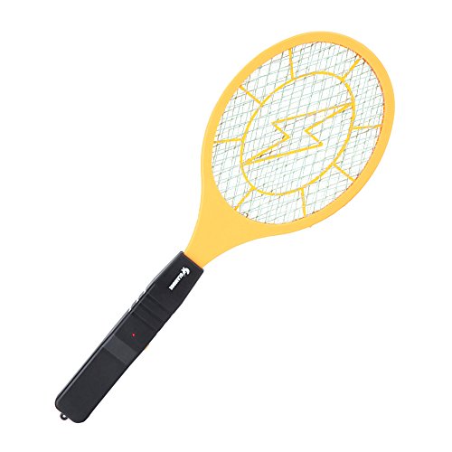 Glamore 3 Layer Mosquito Killer Electric Fly Swatter Battery Powered Mosquito Bat Mosquito Zapper Racket
