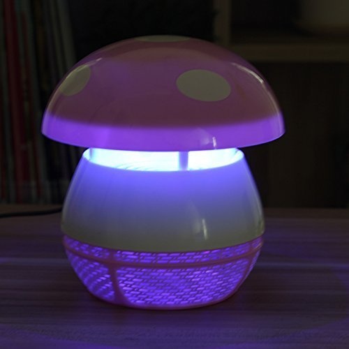 Us-vision High Effective USB 5v Electronic Led Mosquito Killer Zapper Lamp Eco-friendly Baby Photocatalyst Household Mosquito Insect Repellent Trap Bug Pest Fly Control for Baby the Pregnant Pink 6 LED with USB Plug