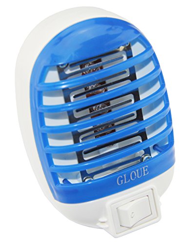 GLOUE Bug Zapper Electronic Insect KillerMosquito Killer mosquito trapmosquito killer lampEliminates all Flying Pests It is also Night Lamp BLUE