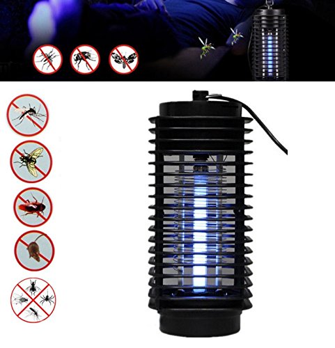 H31 110V Electric Mosquito Fly Bug Insect Zapper Killer With Trap Lamp Black New