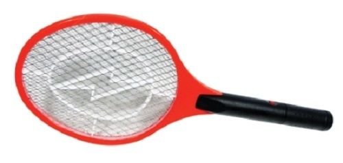 Handheld Bug Zapper Tennis Racket Electronic Flyswatter 1500v Takes 2 D Cells