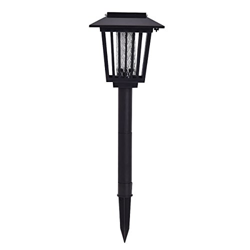 Tangkula Solar LED Outdoor Bug Zapper Light Mosquito Insect Killer Hang or Stick in the Ground