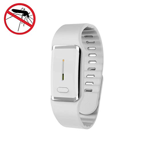 Uscyo Mosquito Repellent Wristband Portable Ultrasonic Insect and Insect Repellent Wristband Mosquito Repellent Insect Repellent for Children and Adults White