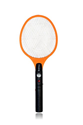 Champs Bug Zappers Electric Rechargeable Mosquito Fly Killer and Bug Zapper Racket 3000 Volt Wall Plug Charge for Indoor Outdoor Use