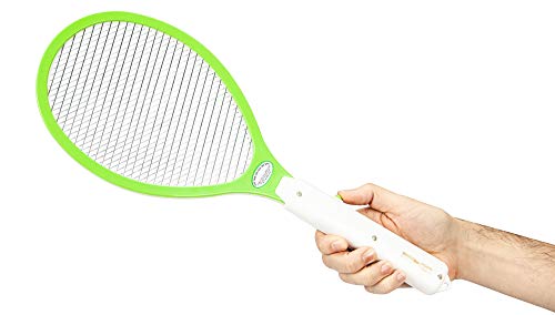 Large Electric Bug Zapper Electric Fly Swatter with OnOff Switch Eco-Friendly and Non-Toxic Pest Control Hand Held Bug Zapper for Indoor and Outdoor Flies Mosquito and Other Flying Pests