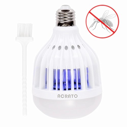 Acrato Bug Zapper Mosquito Killer Bulb Mosquito Killer Lamp Pest Control Mosquito Repellent Trap 3 Modes Light