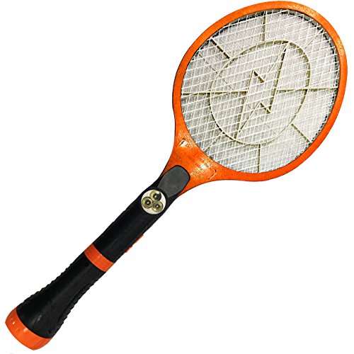 Electric Bug Zapper Racket Fly Mosquito And Bug Swatter For Indoors and Outdoors- By Creatov colors may vary