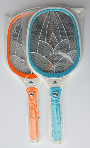 topAlert 8386 Electric Bug Fly Mosquito Zapper Swatter Killer Built-in Rechargeable Battery- 2PACK