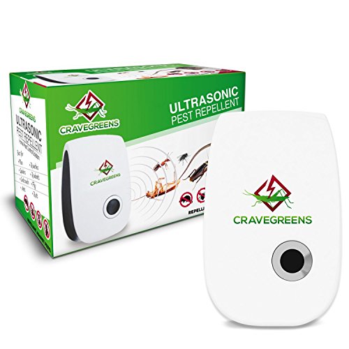 Cravegreens Pest Control Ultrasonic Repellent -electronic Plug -in Repeller For Insects- Best Repellent For Cockroach