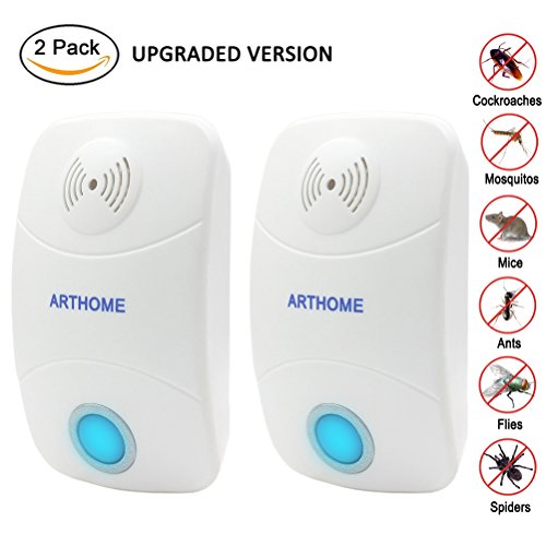 Set Of 2 Latest Ultrasonic Pest Control Repeller Arthome Electronic Plug In Best Repellent For Insects Cockroach