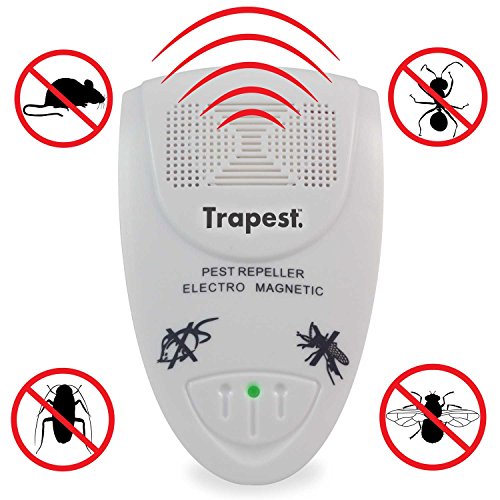 Trapest Ultrasonic Electro Magnetic Indoor Pest Control Rodent And Insects Electromagnetic Electronic Repellent