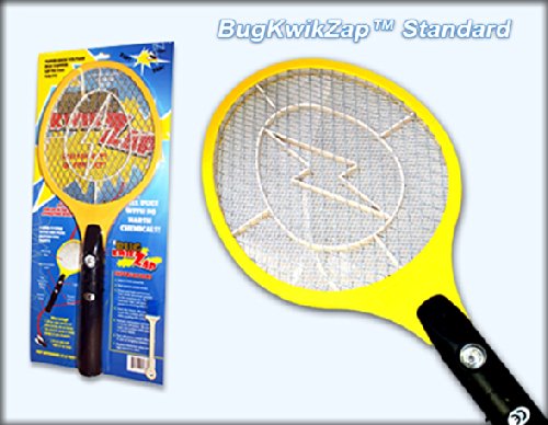 BugKwikZap Bug Zapper Electric Fly Swatter  Model - Standard  2 AA Batteries  Light  1PK