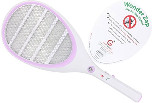 Wonder Zap Electric Bug Zapper Mosquito Bite Fly Swatter For Indoor & Outdoor Pest Control Portable Light Durable