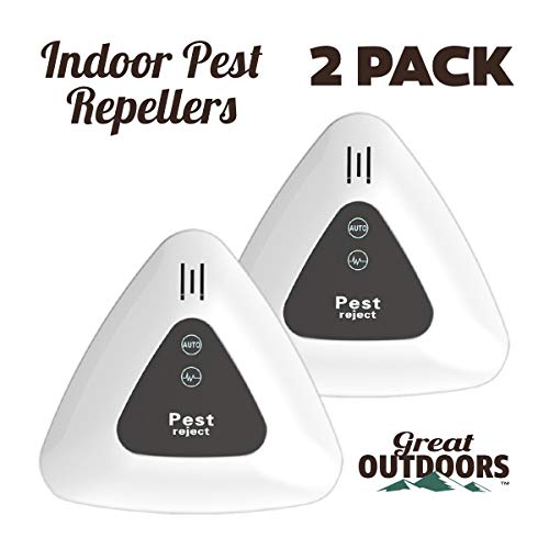 Indoor Ultrasonic Pest Repellent - Electronic Indoor Plug in for Mosquito and Insects - Nontoxic for Humans Children and Pets - Wide Effective Coverage - Get Rid of All Insects in your Home or Office