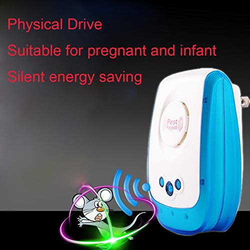 Shentesel Electronic Ultrasonic Safe Mosquito Repellent Home Insect Fly Repeller US Plug - White