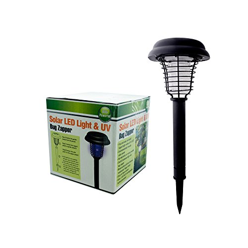 Kole Imports OC277 Solar LED Light and UV Bug Zapper