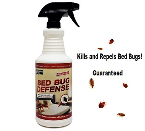 Bed Bug Defense- By Exterminators Choice- BedBug Killer and Repellent32oz All Natural Effective Spray- Home Insect Repellent  Spray BedBugsBug Repellent  All Natural Repellent 