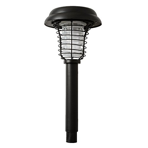 AGPtek Outdoor Solar LED Mosquito Killer UV Lamp Garden Insect Pest Zapper Sensor Light Auto-on at Night and Auto-off by Day Style1
