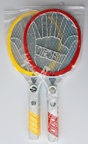 topAlert 902 Electric Bug Fly Mosquito Zapper Swatter Killer Built-in Rechargeable Battery- 2PACK