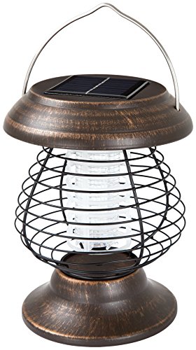 Wakeman Outdoors Solar Power Uv Mosquito Killer Zapper Led Lantern