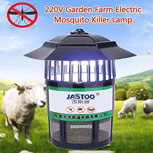 KAMOLTECH 220V 15W Electric UV Mosquito Killer Lamp Garden Farm Anti-mosquito Trap Pest Control Tool