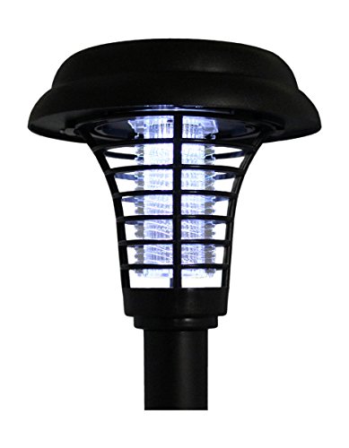 BlueDot Trading LED Solar Pathway Lights UV Light Bug Zapper in One Set of 2