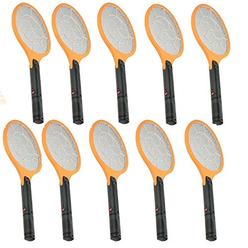 10x Cordless Rechargeable Bug Zapper Mosquito Insect Electric Fly Swatter Racket