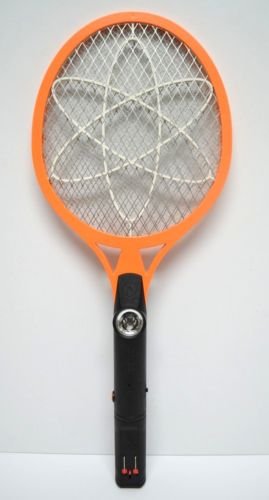 Cordless Rechargeable Bug Zapper Mosquito Insect Electric Fly Swatter Racket Big