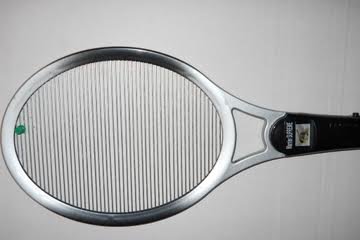 Bug Warrior Supreme Silver 4000v Fly Swatter Mosquito Gnats Zapper Racket Killer Most Power You Can Get In A Bug