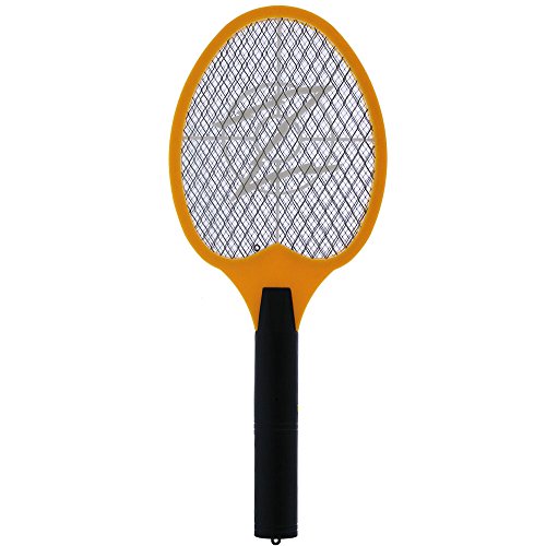 KORAMZI F-5 Electric Mosquito Swatter Bug ZapperMosquito racket For Indoor And Outdoor Insect Control Yellow