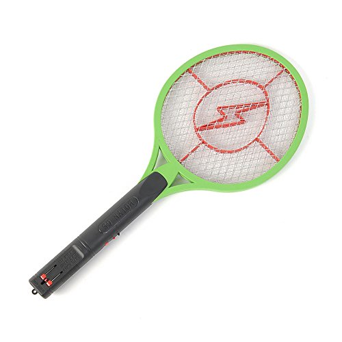 RelefreeÂ Handheld Newest Effective Rechargeable Electric Insect Pest Bees Fly Two layers Protect Safe Mosquito Zapper Swatter Killer Racket Outdoor random color