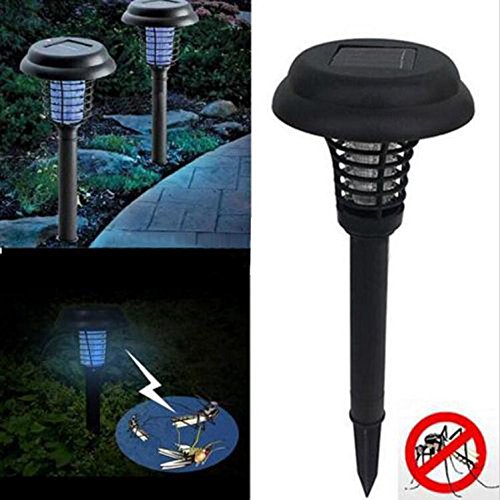 DDLight Electronic Pest Control Insect Mosquito and Fly Killer Mosquito Bug Zapper LED Solar Garden Lamp -2 in 1 Zapper and Lantern Light
