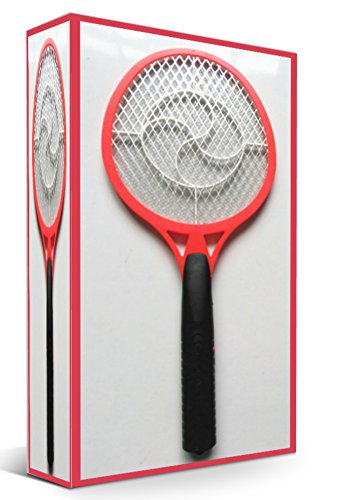 Eliminator Red Fly Mosquito Defense Swatter - 1 Pack - Electric Bug Zapper Fly Swatter Mosquito Wasp Fly Killer Zap Mosquito - Indoor and Outdoor Bug Pest Control
